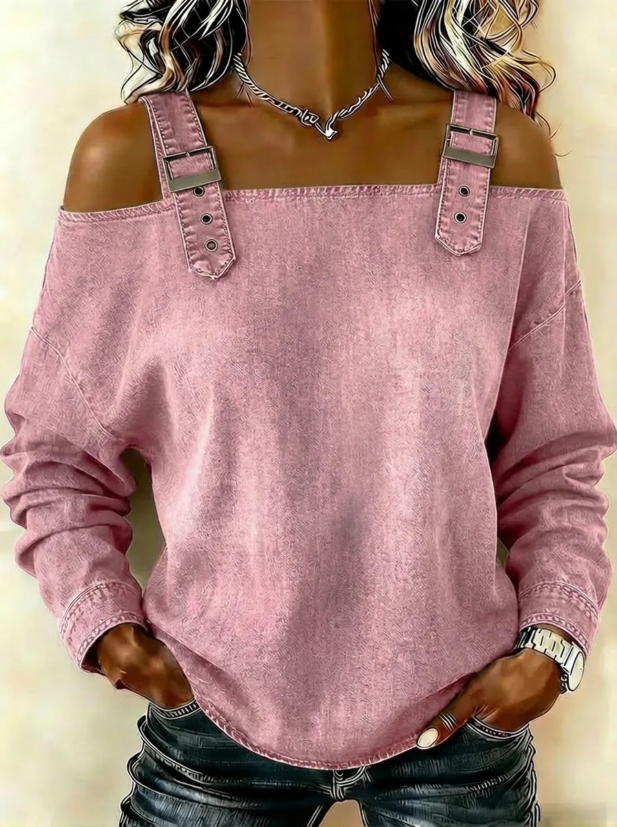 Women's sleeveless denim shirt