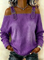 Women's sleeveless denim shirt
